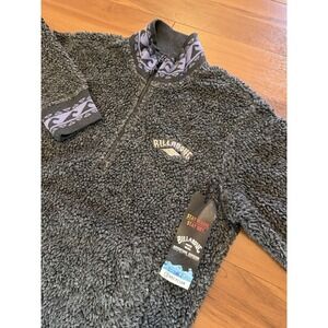 NWT Billabong Surf Boundary Bunyip Tribal Aztec Print Fleece Jacket Men's Medium